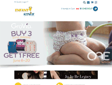 Tablet Screenshot of enfantstylediapers.com